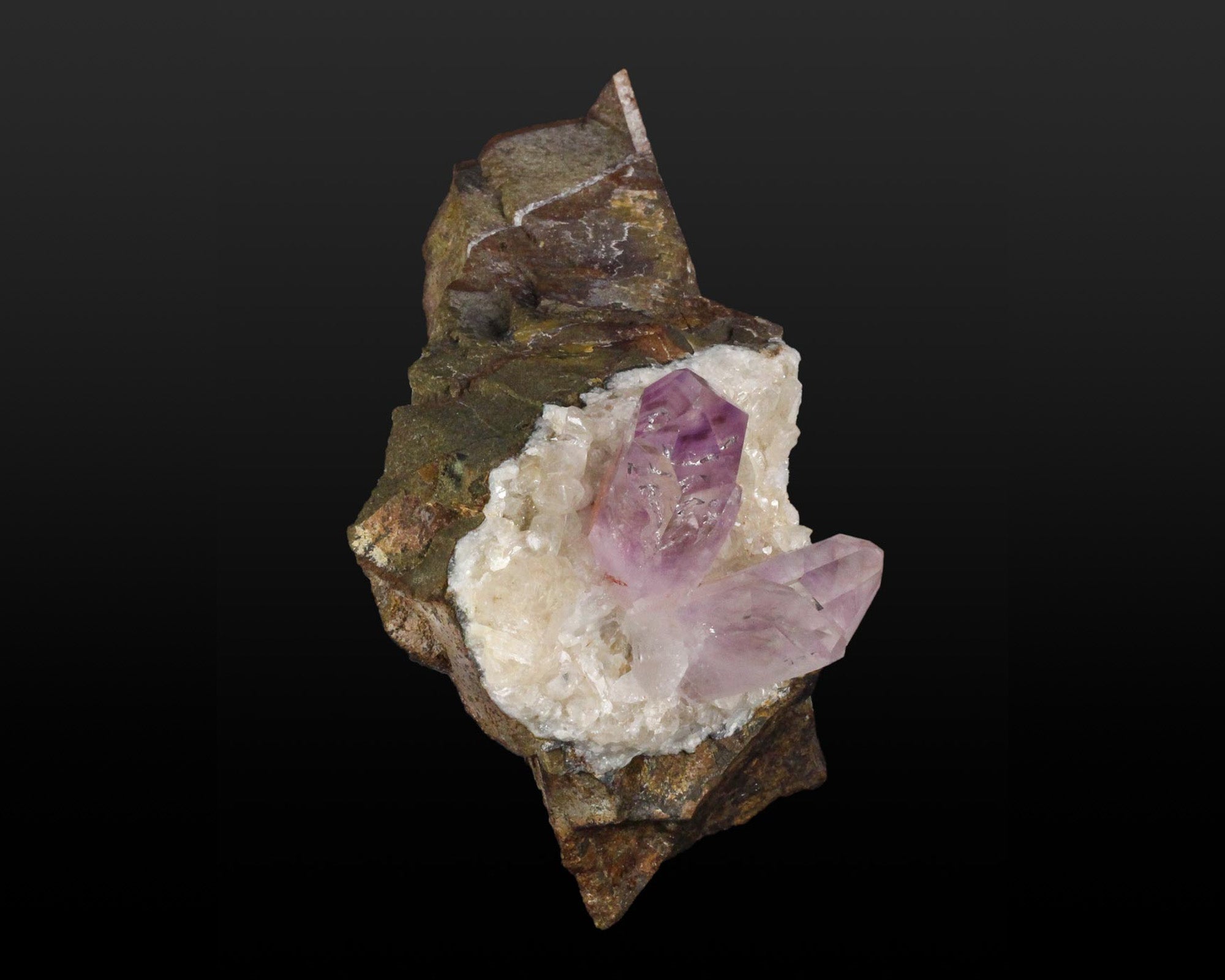 Amethyst with fluid/bubble inclusion