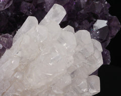 Amethyst with Calcite