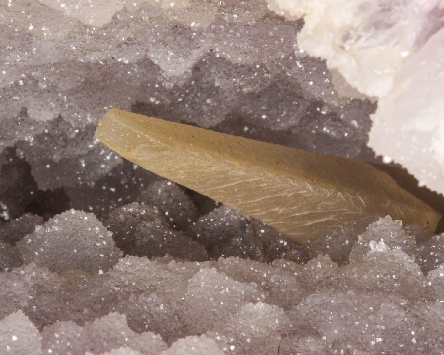 Amethyst Geode with Calcite