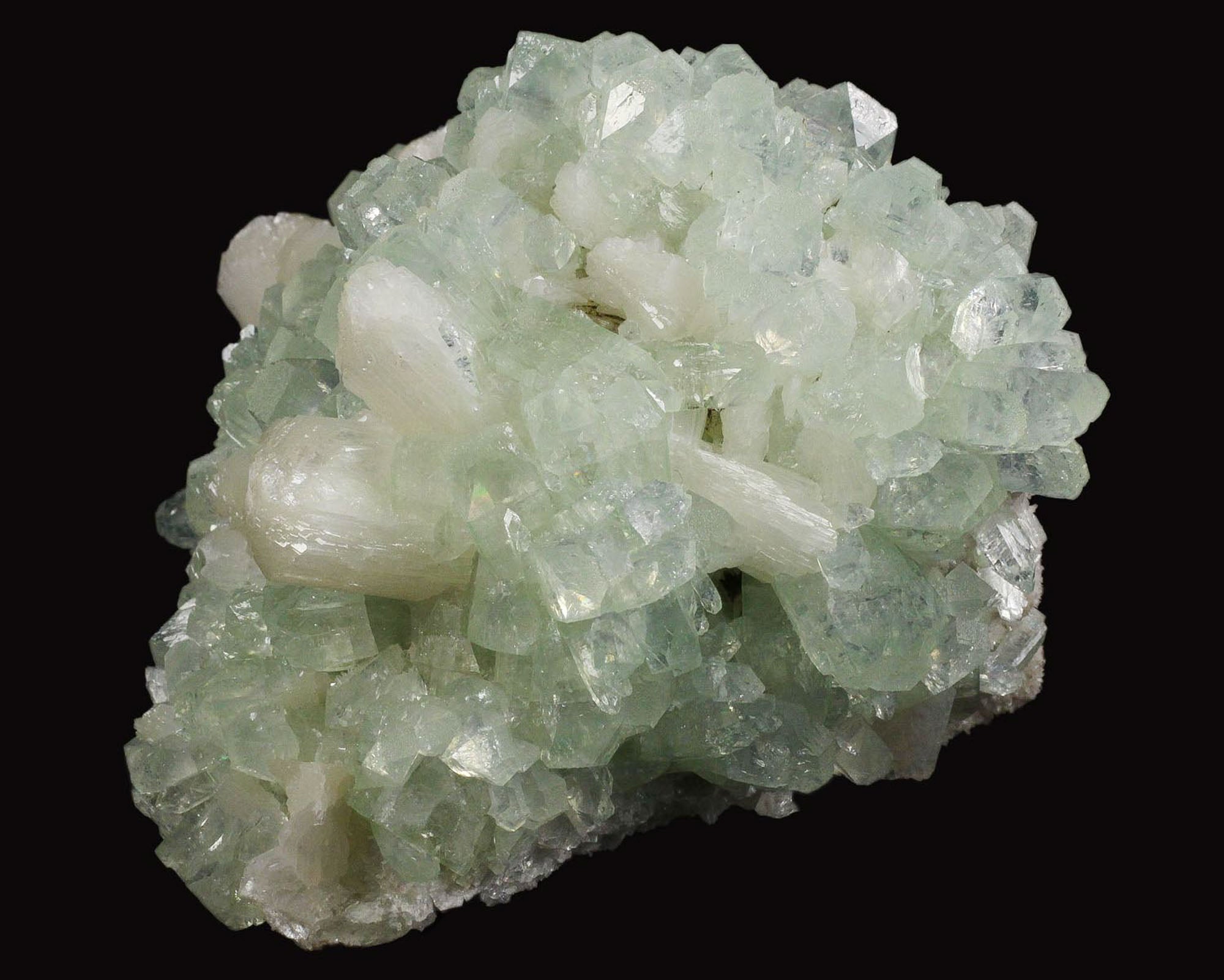 Apophyllite with Stilbite