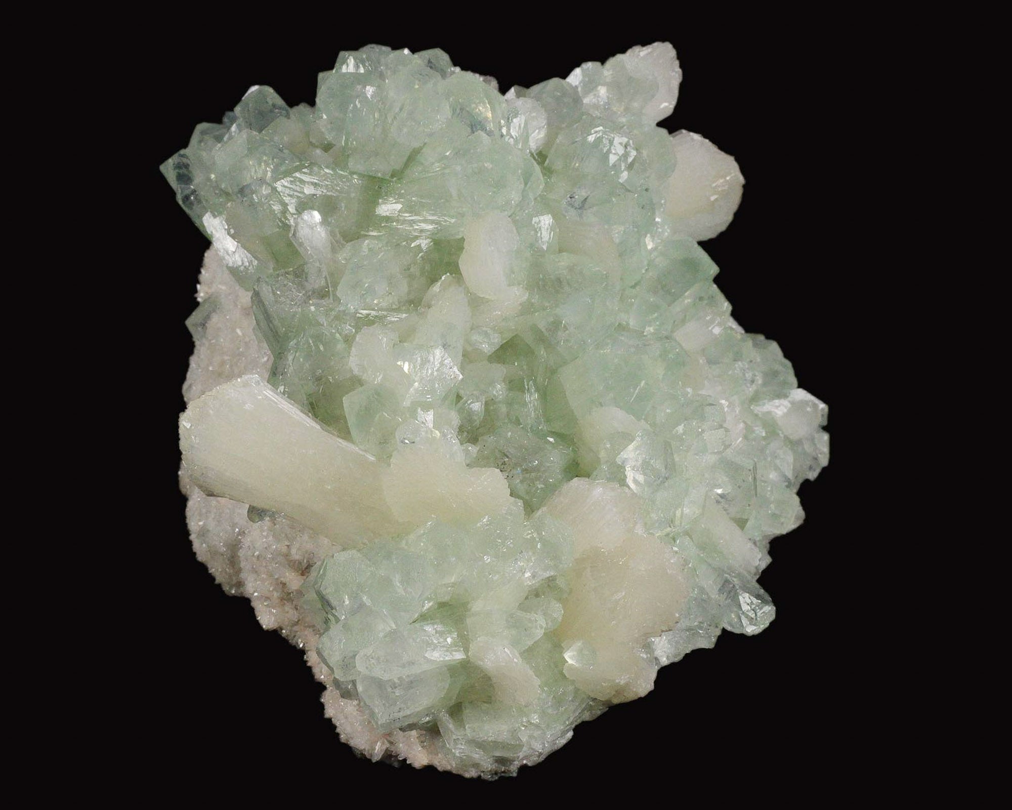 Apophyllite with Stilbite