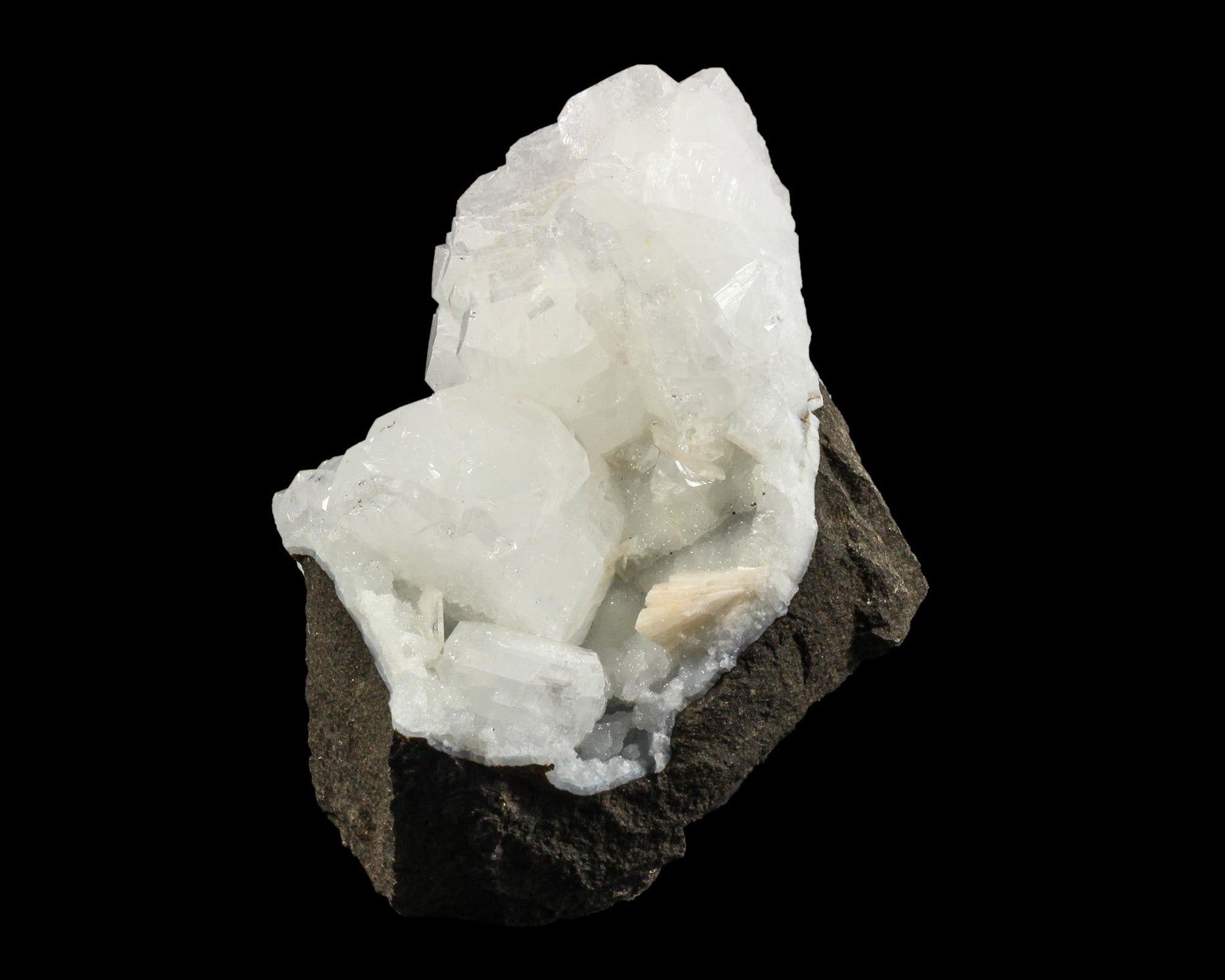 Apophyllite, White on Matrix