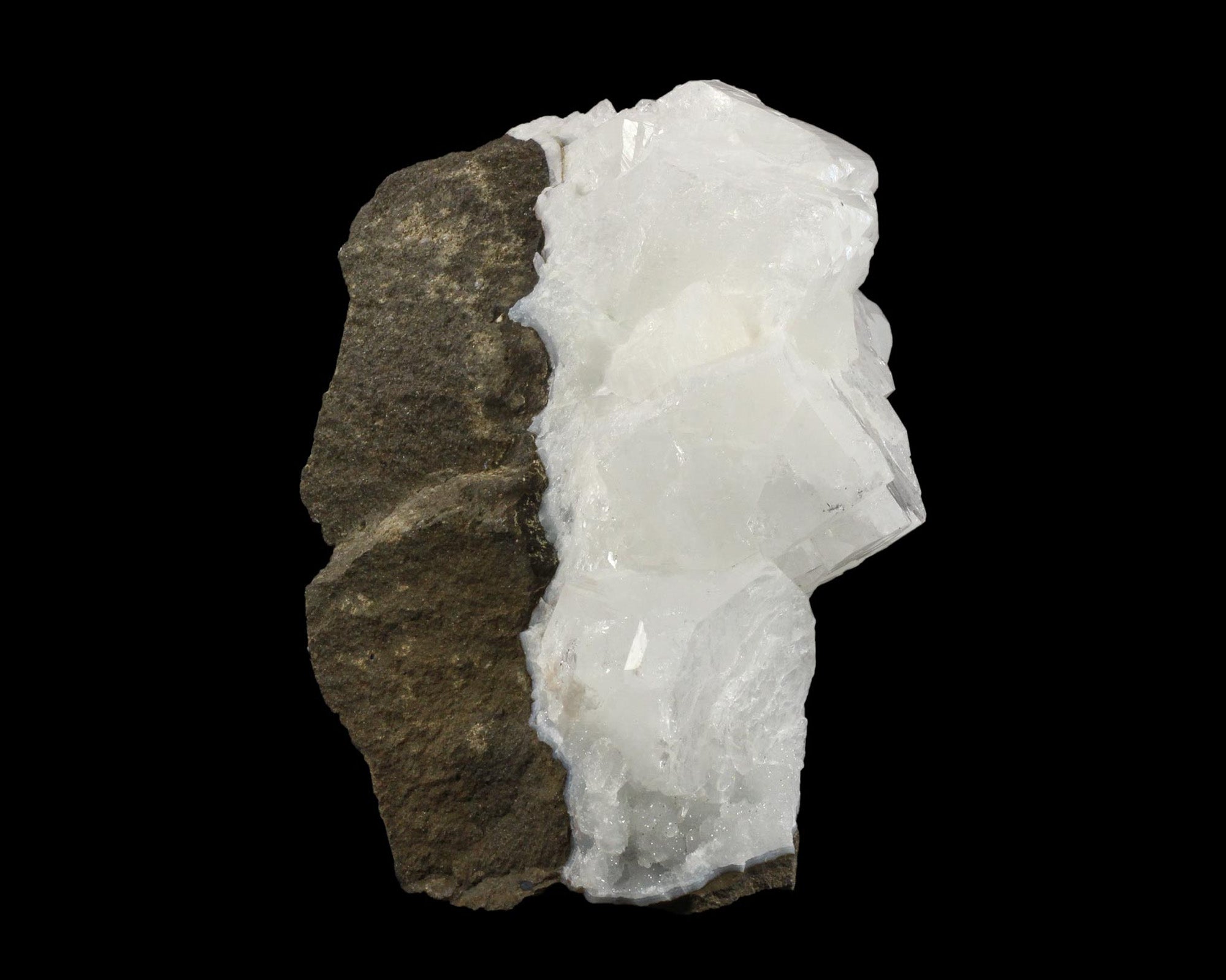 Apophyllite, White on Matrix