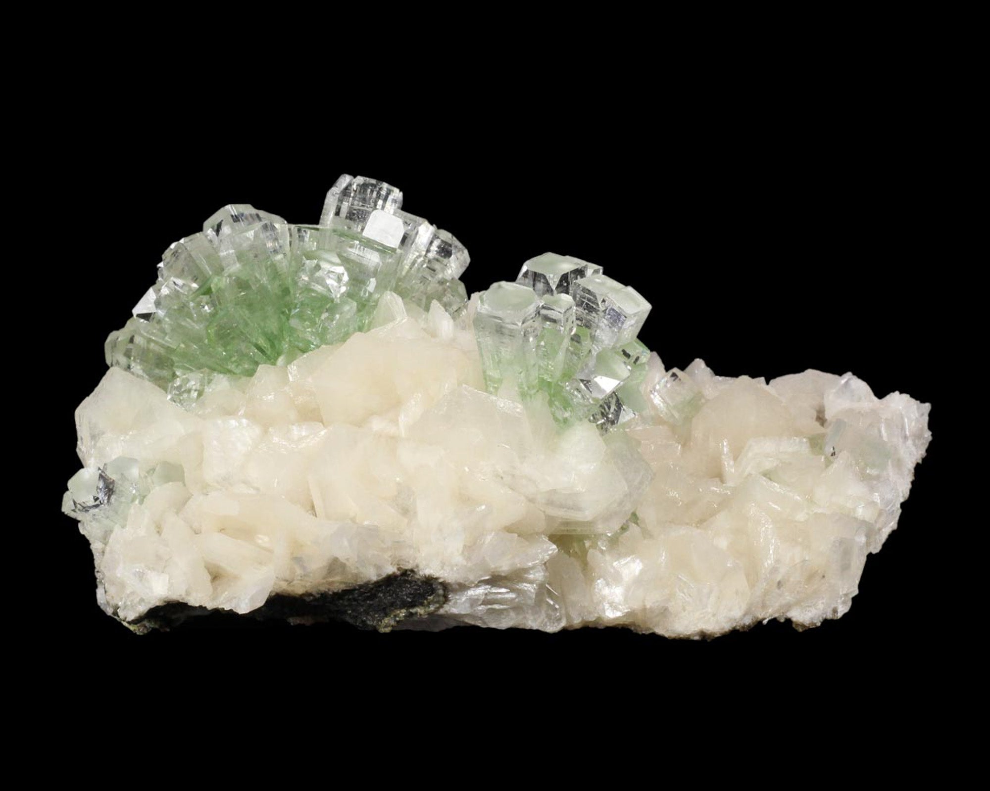 Apophyllite on Stilbite