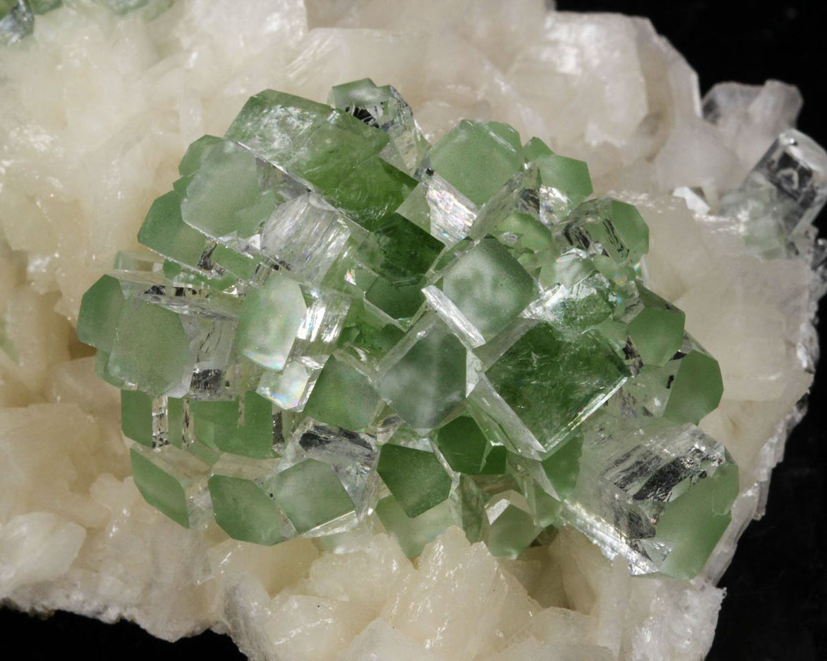 Apophyllite on Stilbite