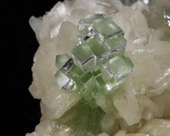 Apophyllite on Stilbite