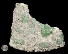 Apophyllite with Stilbite on Heulandite