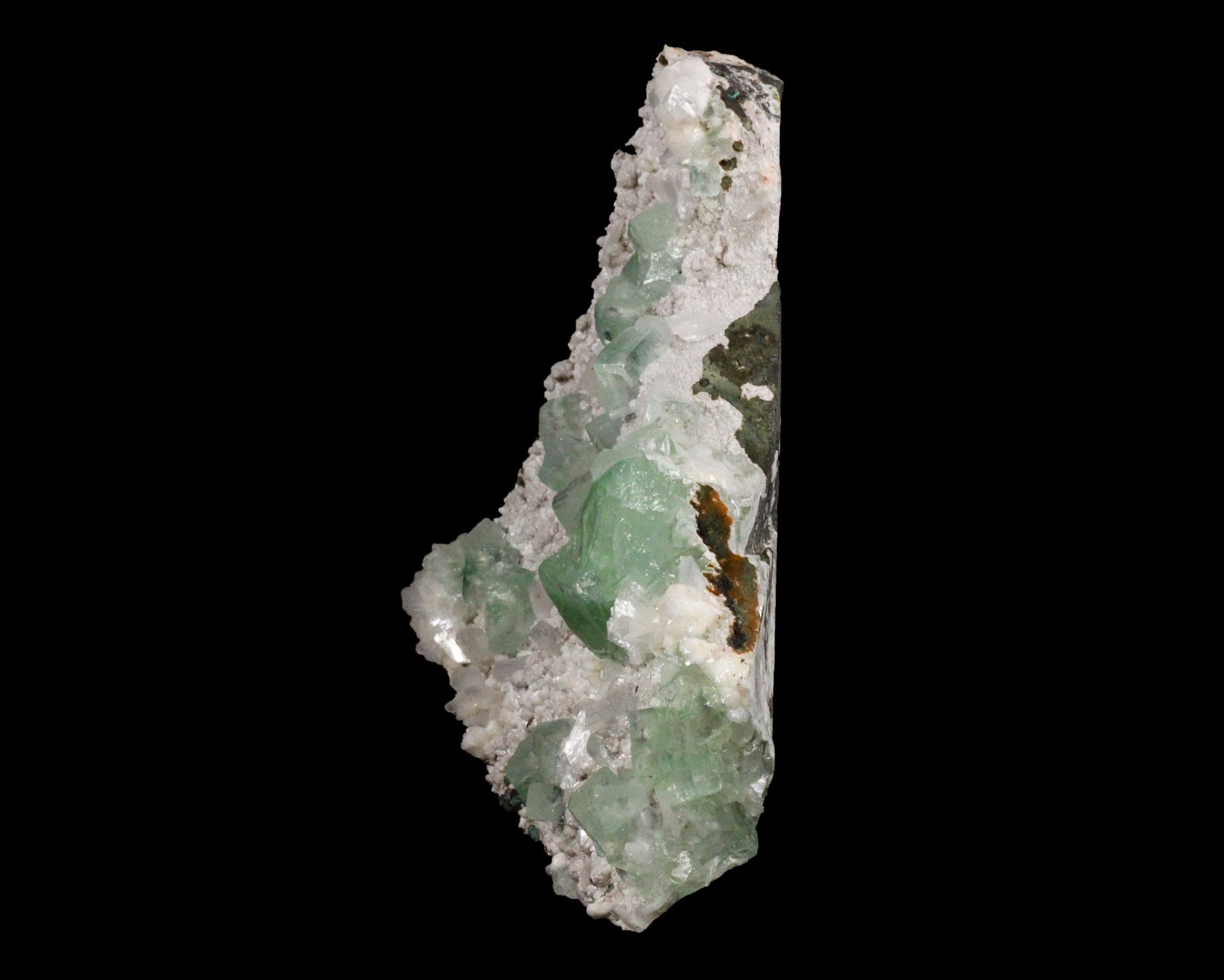 Apophyllite with Stilbite on Heulandite