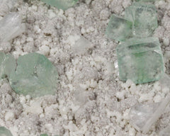 Apophyllite with Stilbite on Heulandite