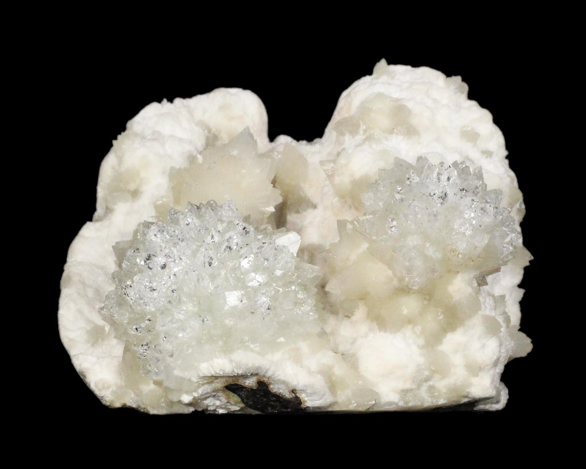 Apophyllite on Mordenite