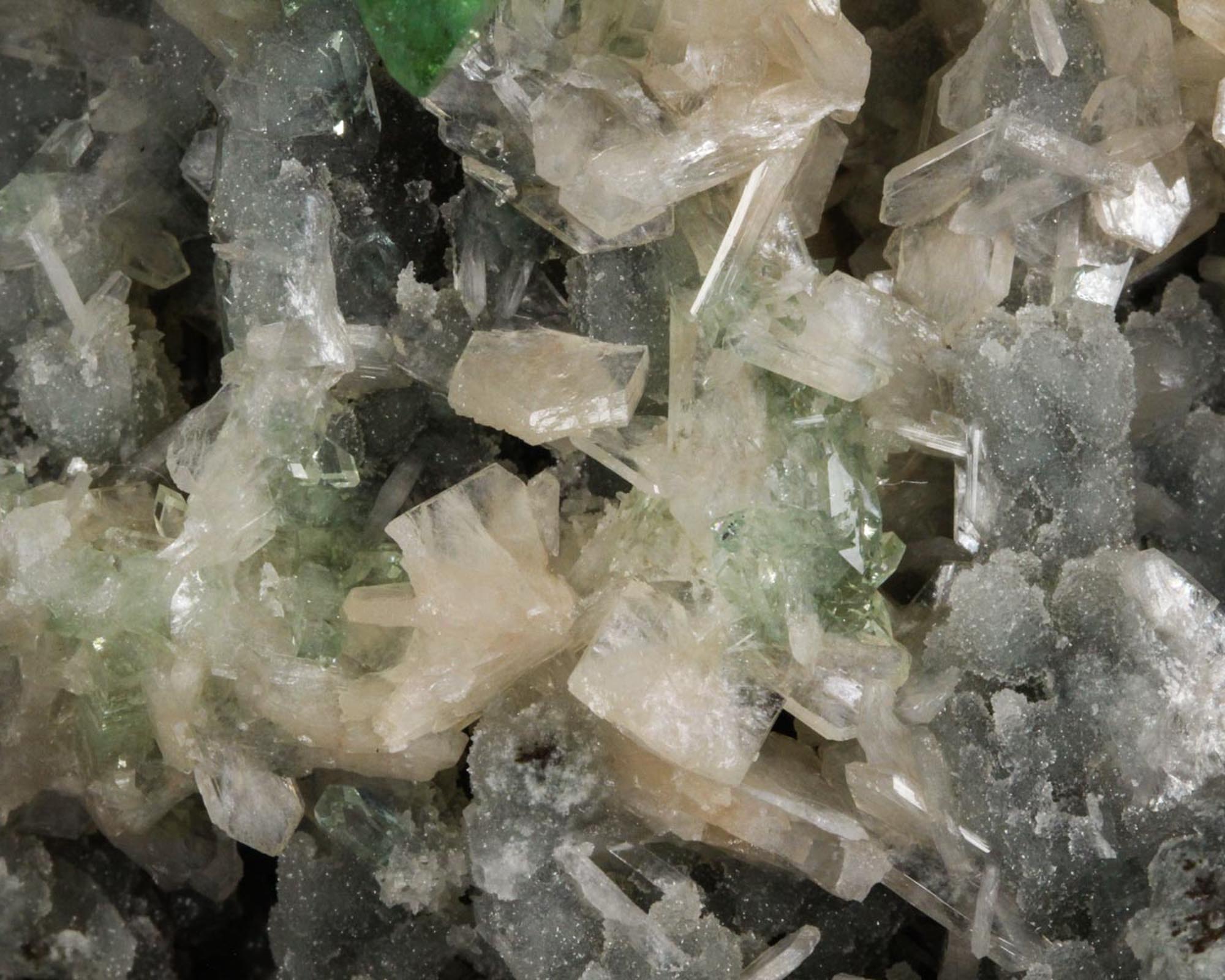 Apophyllite, Green with Stilbite