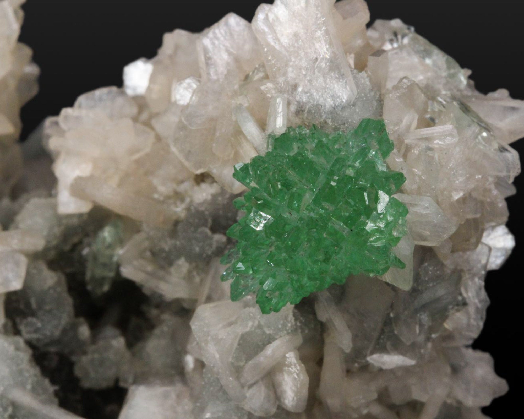 Apophyllite, Green with Stilbite