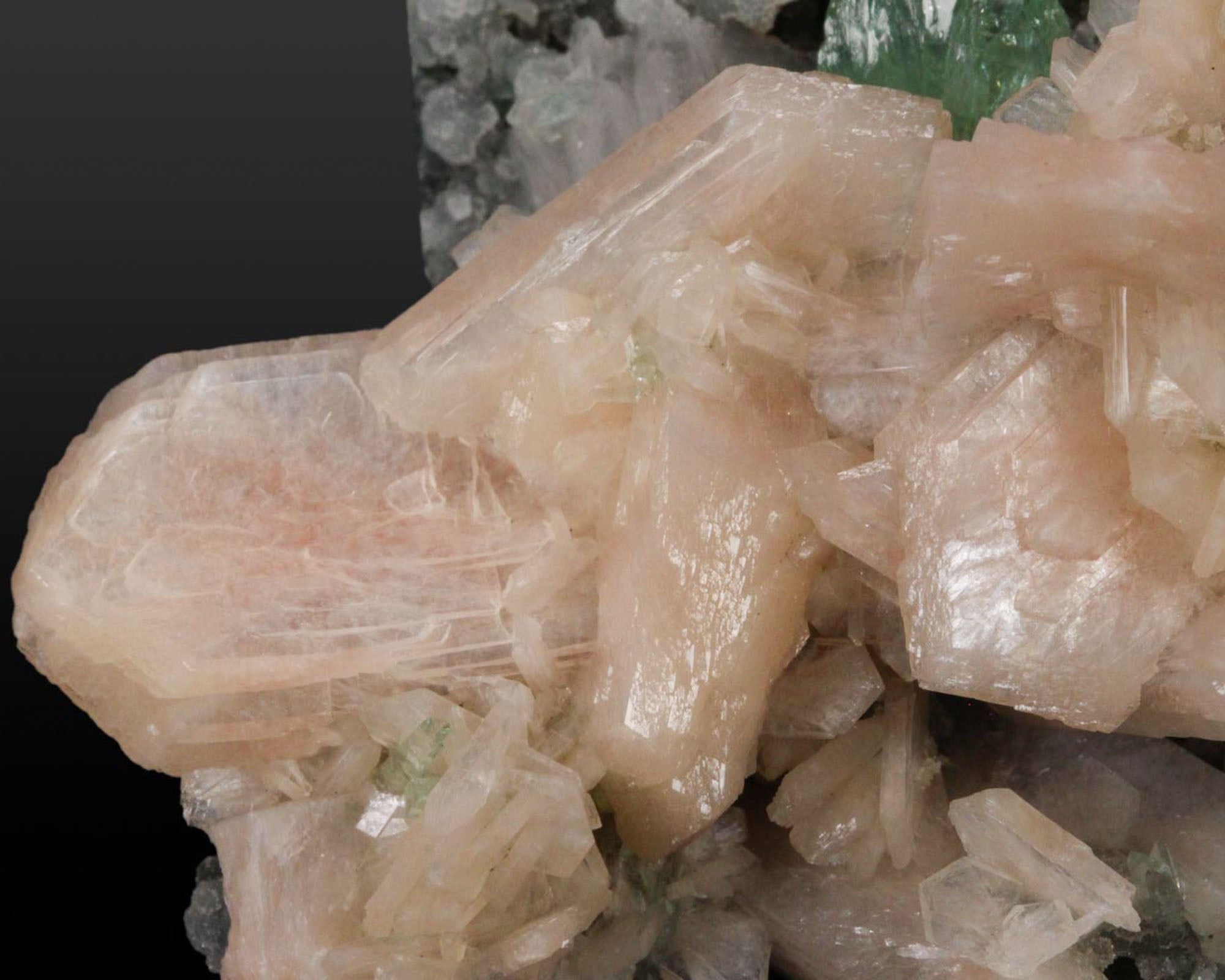 Apophyllite, Green with Stilbite