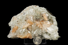 Apophyllite, Clear with Stilbite and Heulandite