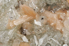 Apophyllite, Clear with Stilbite and Heulandite