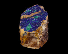 Azurite with Malachite