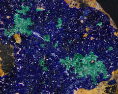 Azurite with Malachite