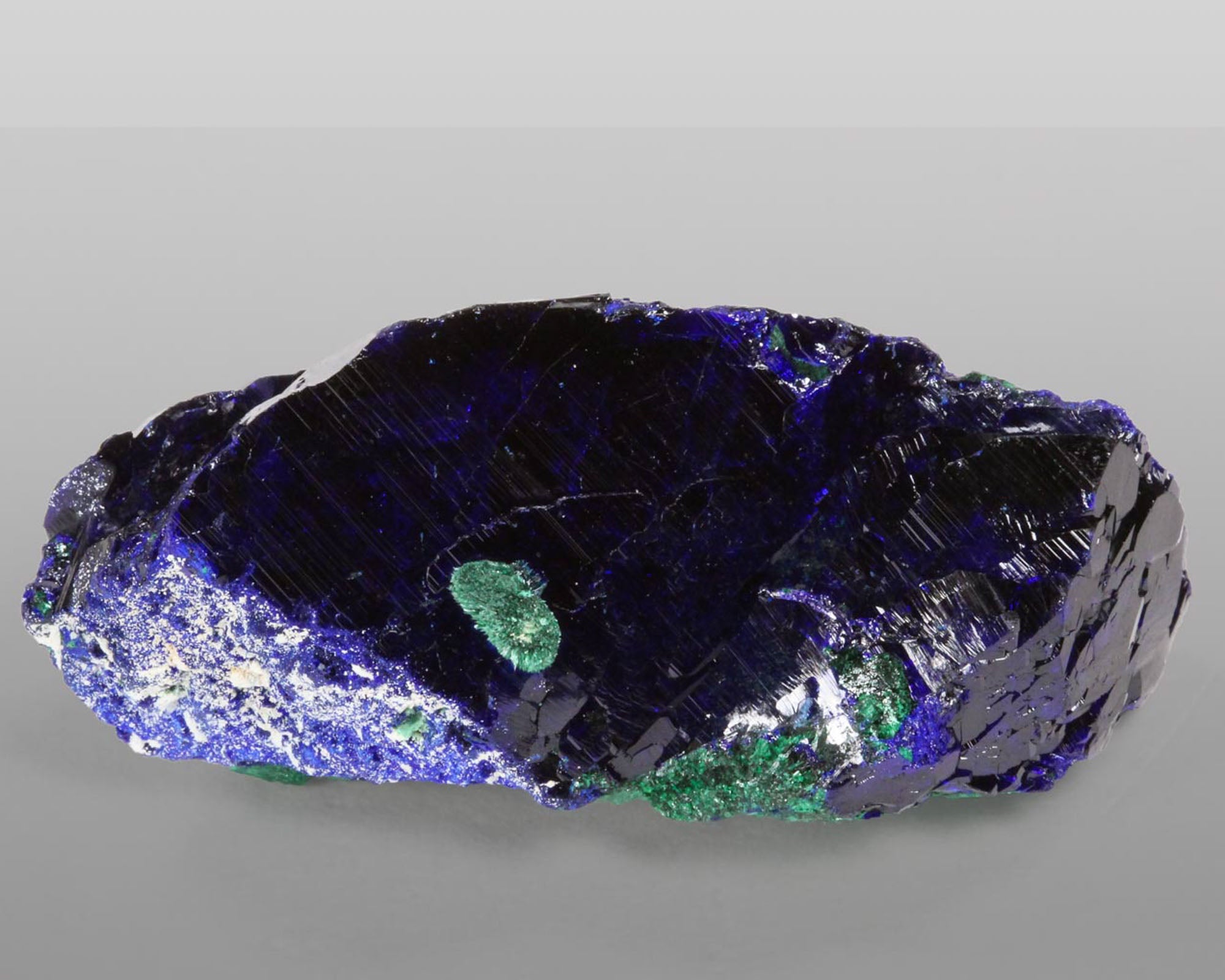 Azurite with Malachite