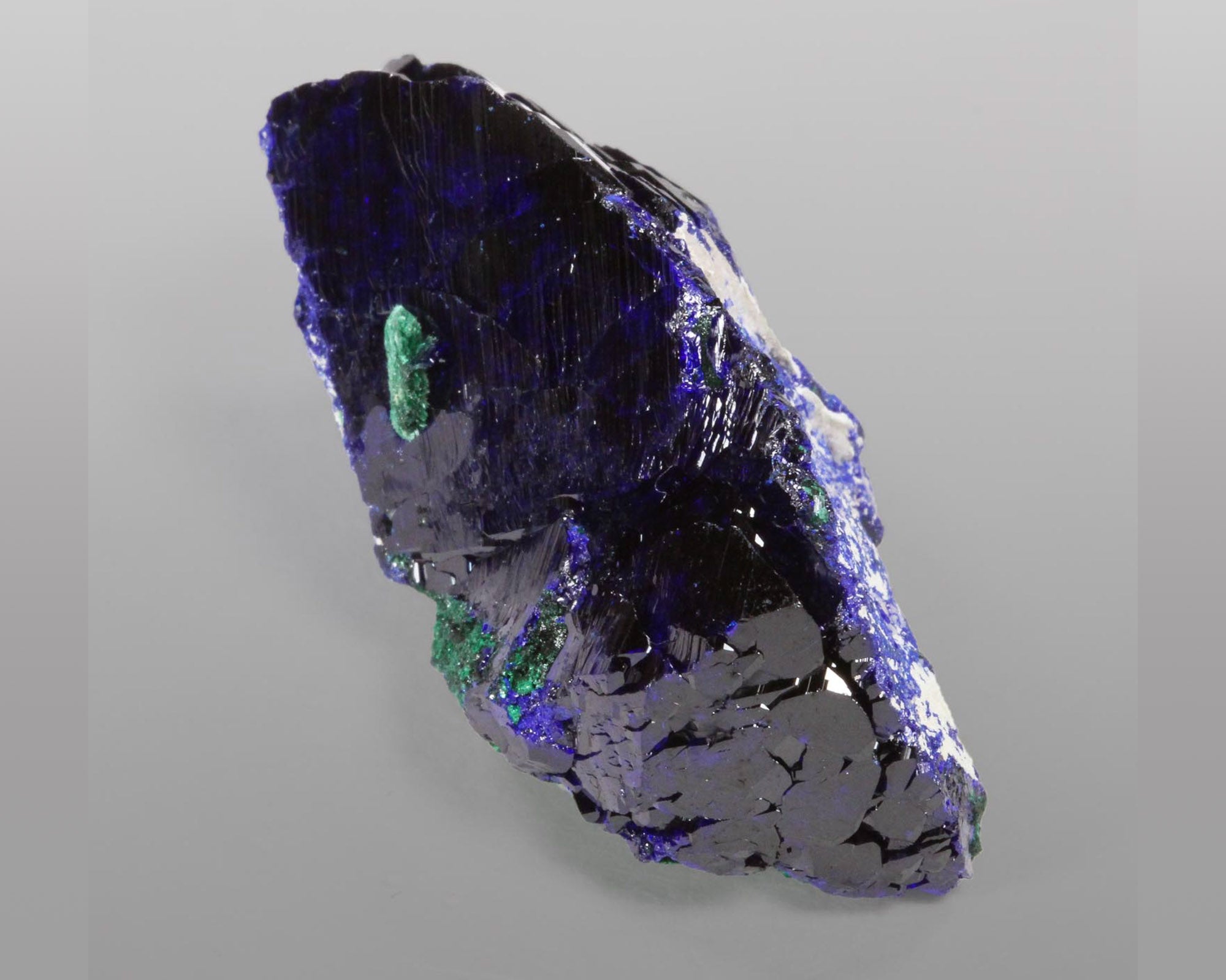 Azurite with Malachite