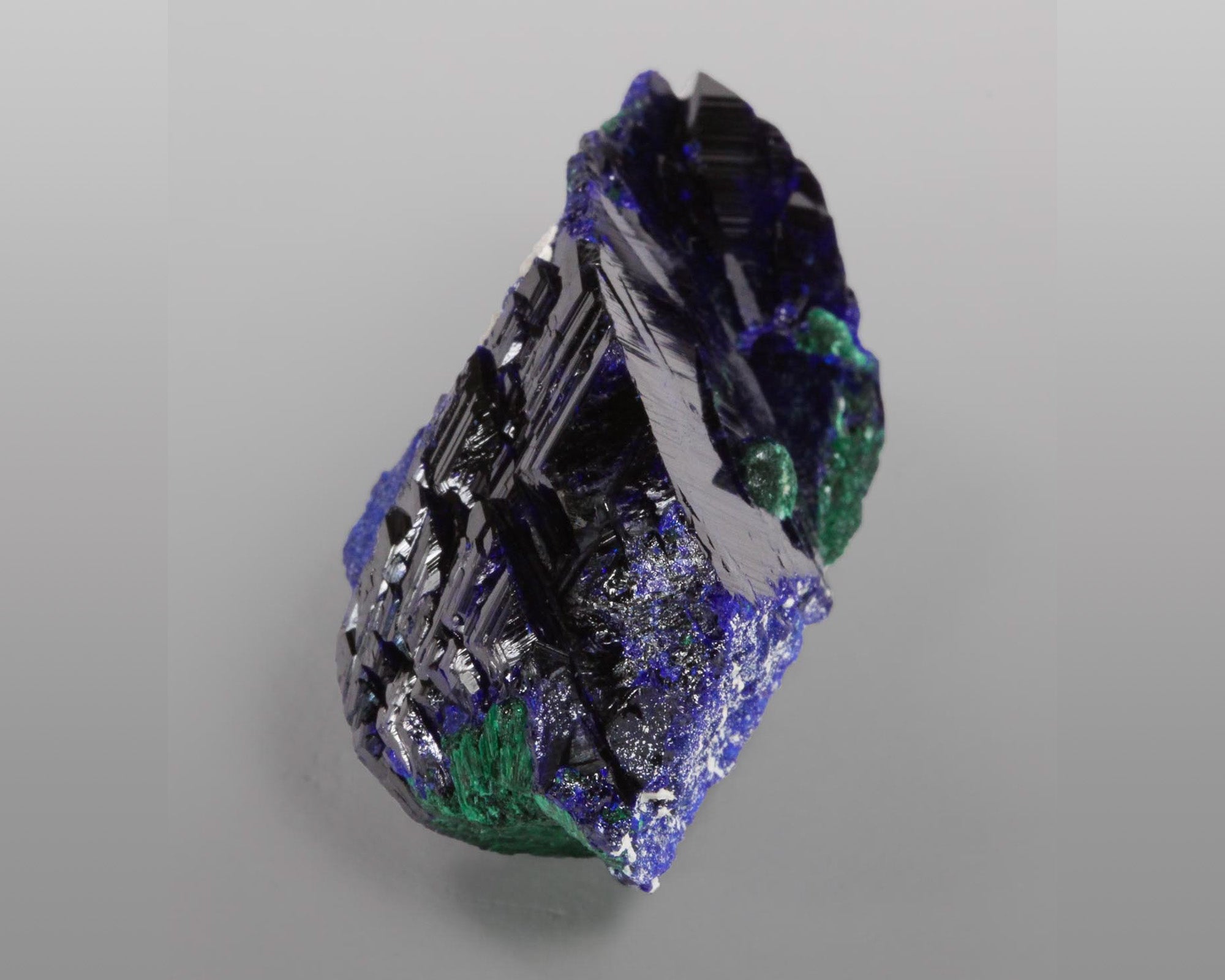 Azurite with Malachite