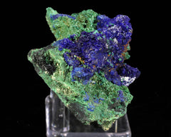 Azurite on Malachite