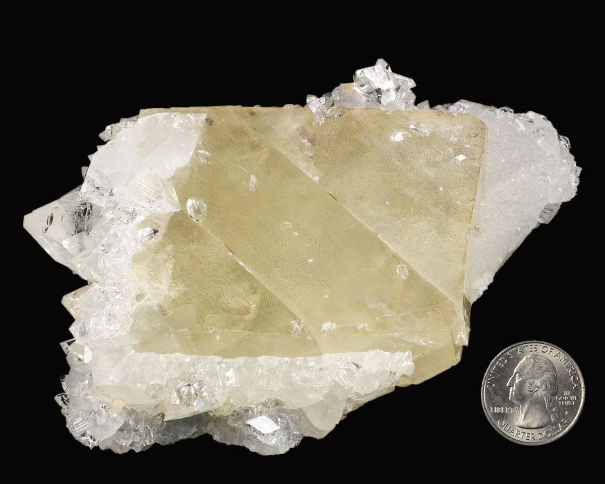 Calcite with Clear Apophyllite