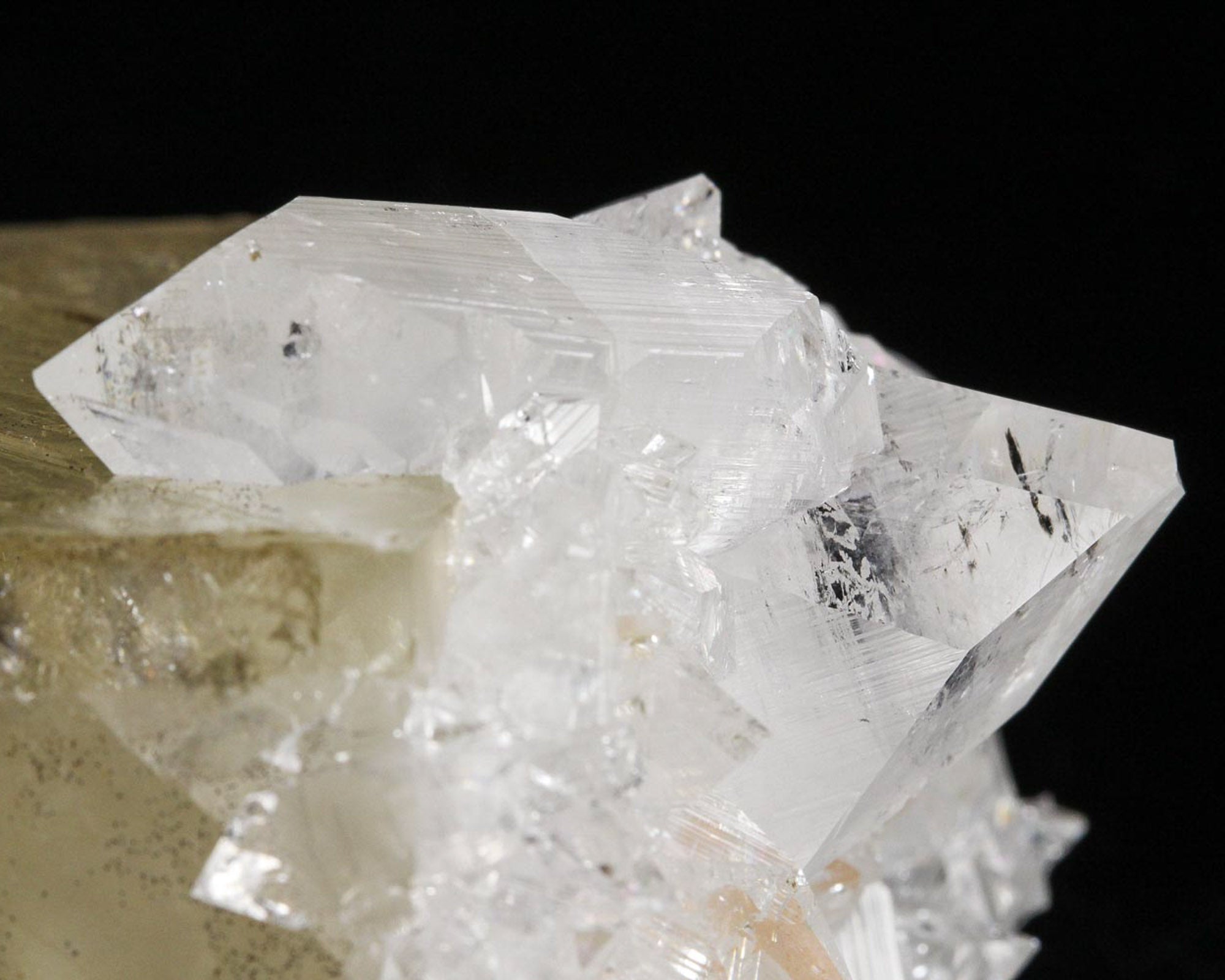 Calcite with Clear Apophyllite