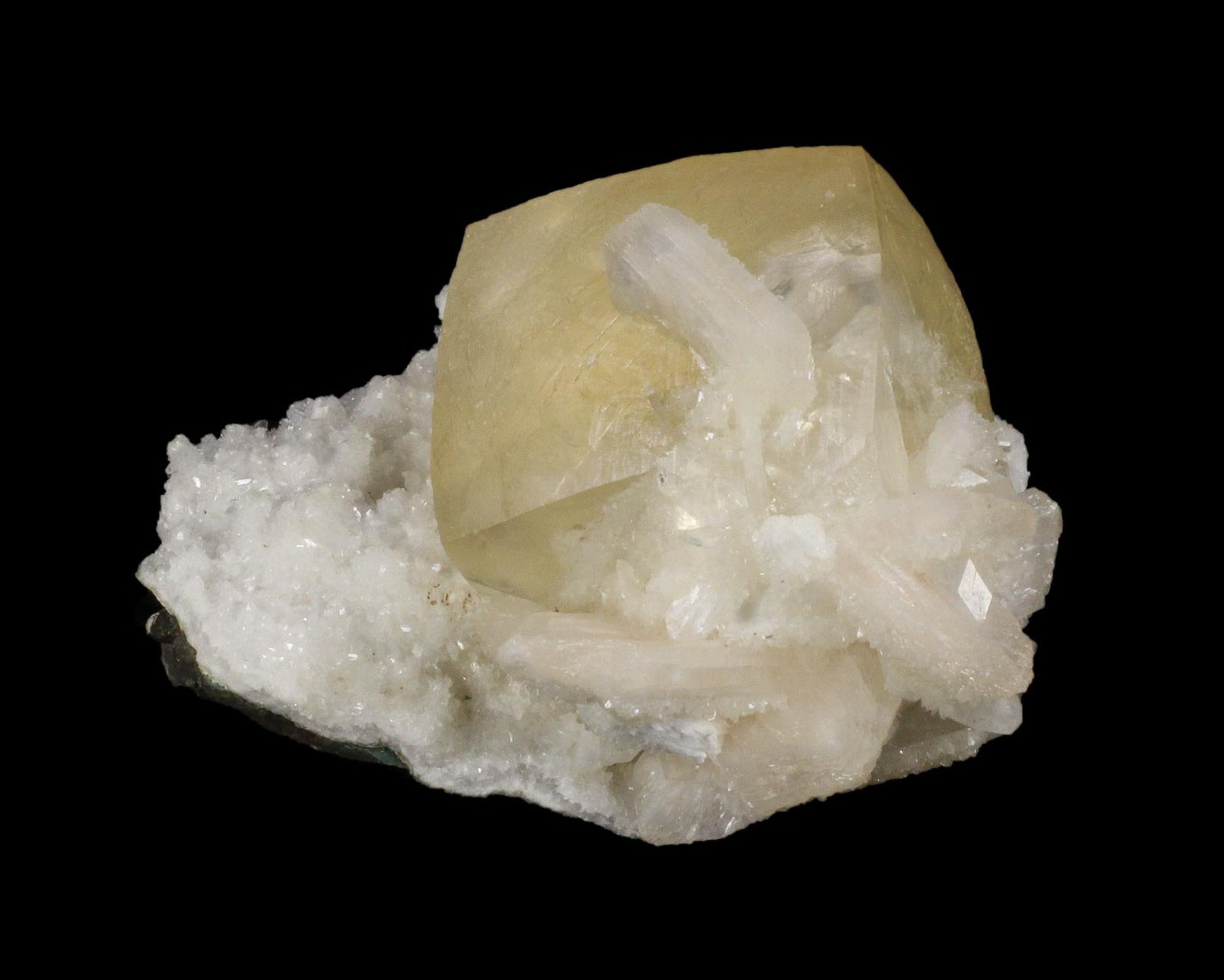 Calcite with Stilbite