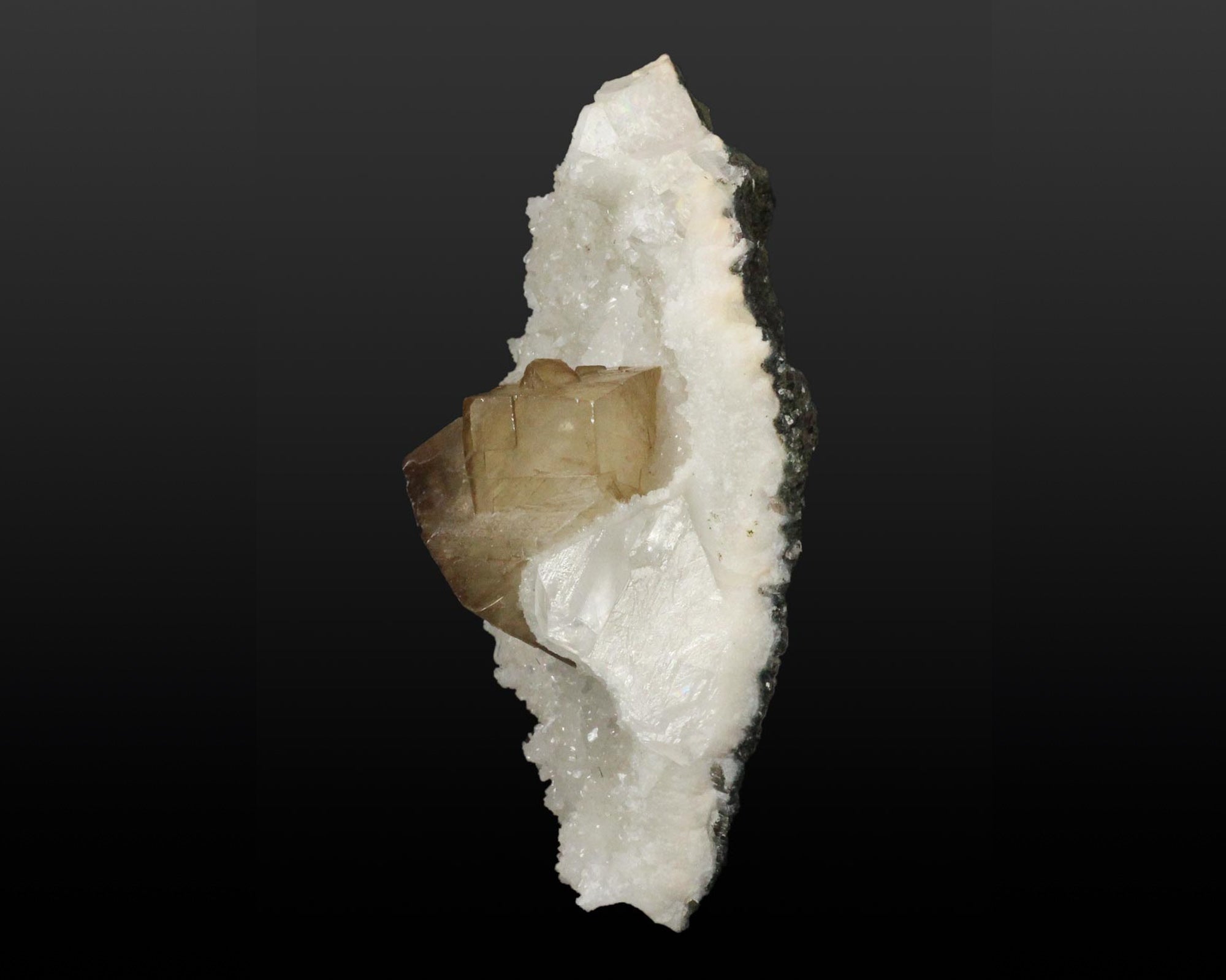 Calcite with Stilbite