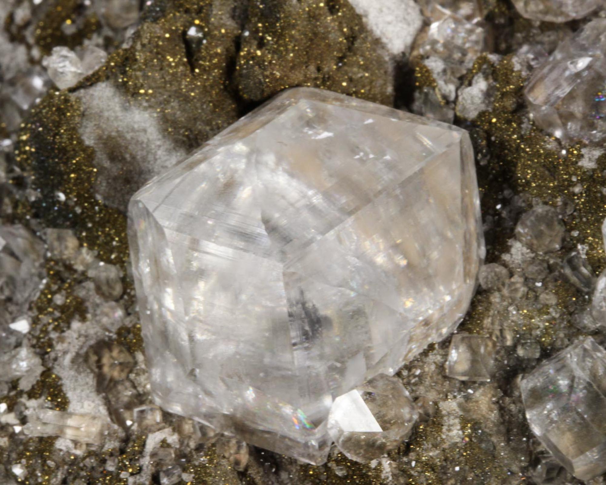 Calcite on Marcasite