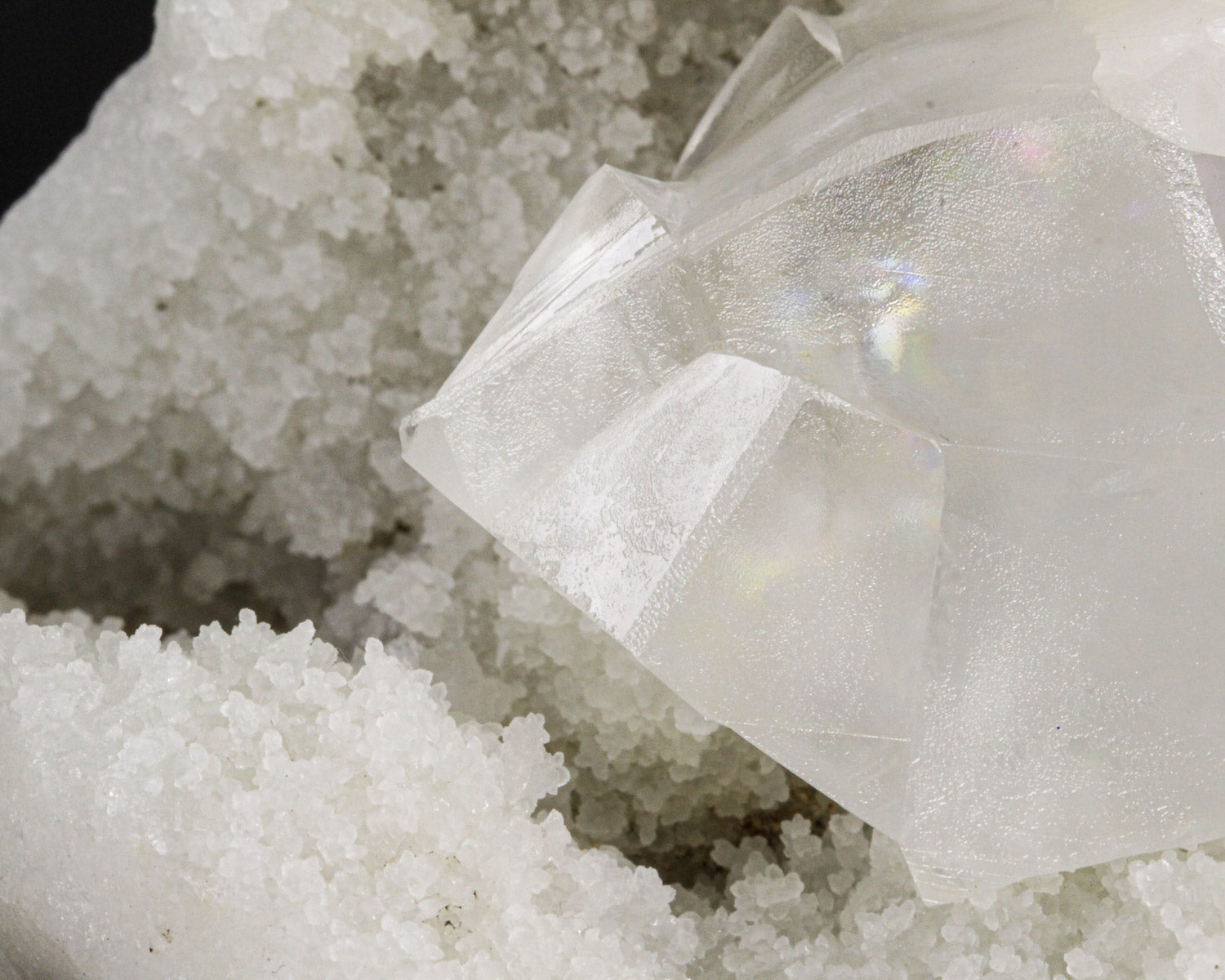 Calcite on Quartz