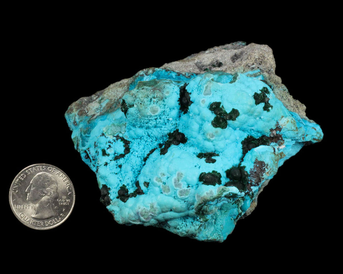 Chrysocolla with Malachite