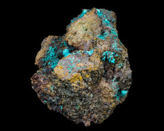 Chrysocolla with Brochantite