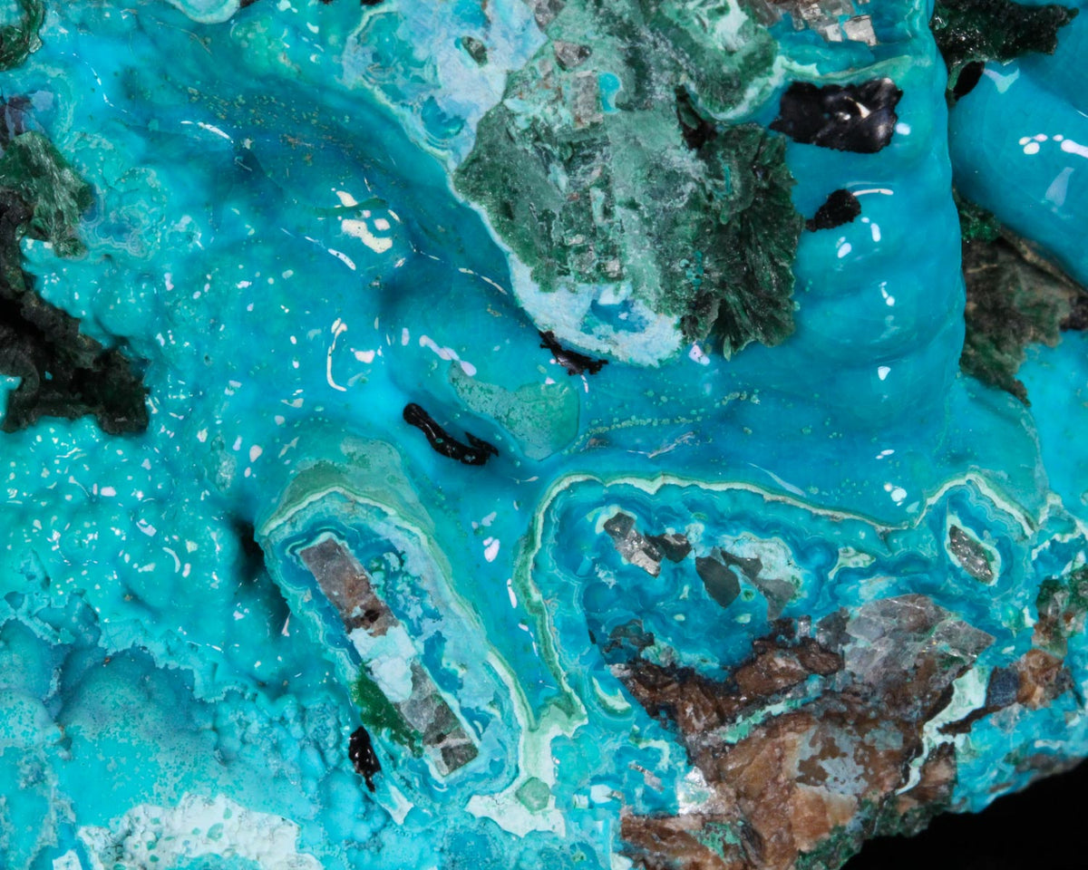 Chrysocolla with Malachite