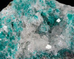 Dioptase with Calcite