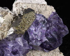 Fluorite with Arsenopyrite