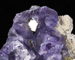 Fluorite with Arsenopyrite