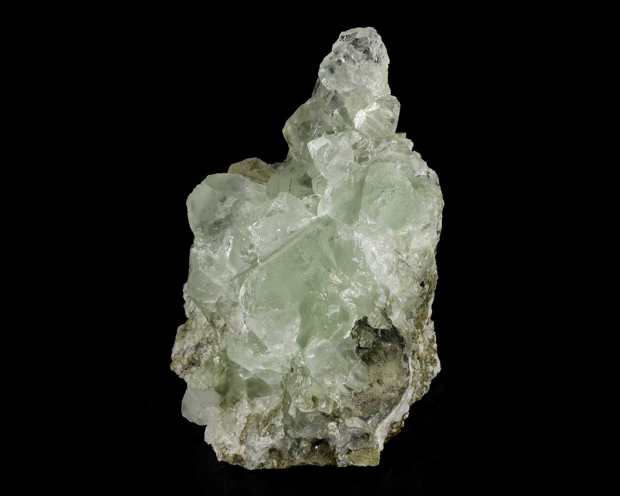 Fluorite, Green on Matrix