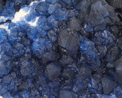 Fluorite, Blue on Quartz