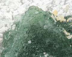 Fluorite, Green on Quartz