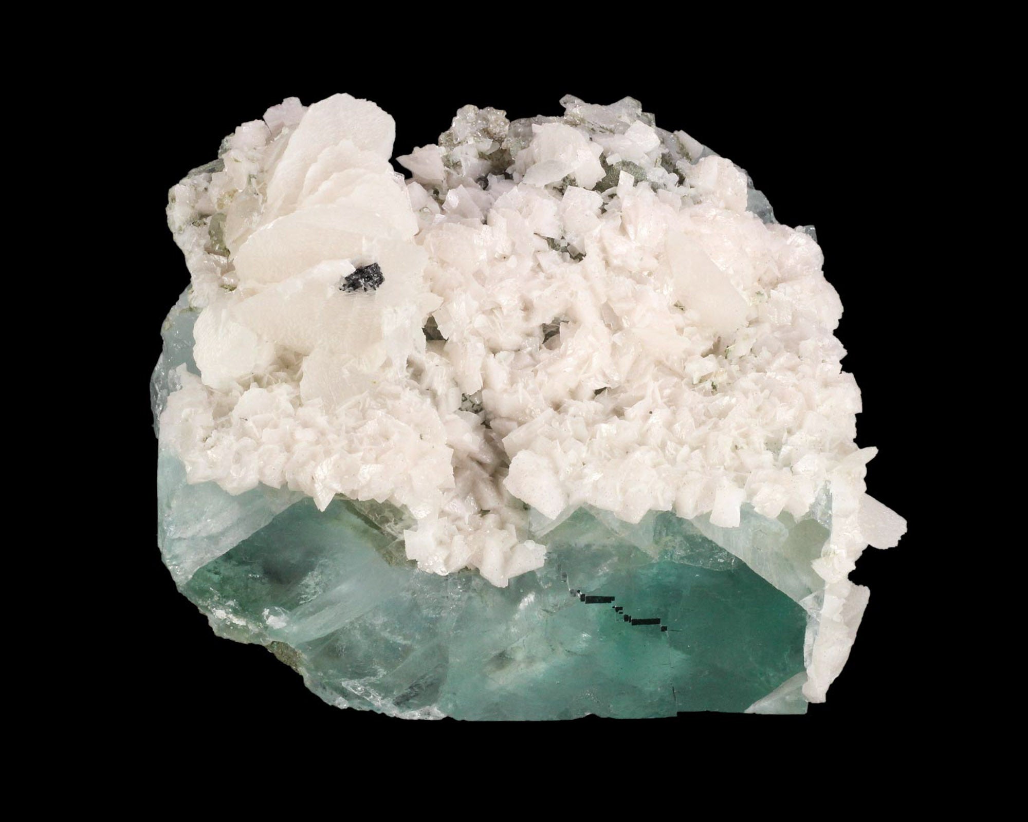 Fluorite with Calcite