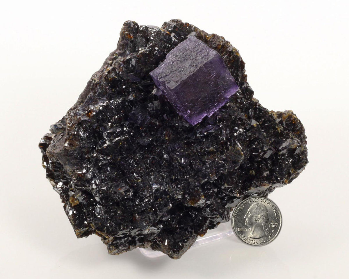 Fluorite on Sphalerite