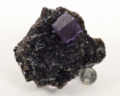 Fluorite on Sphalerite