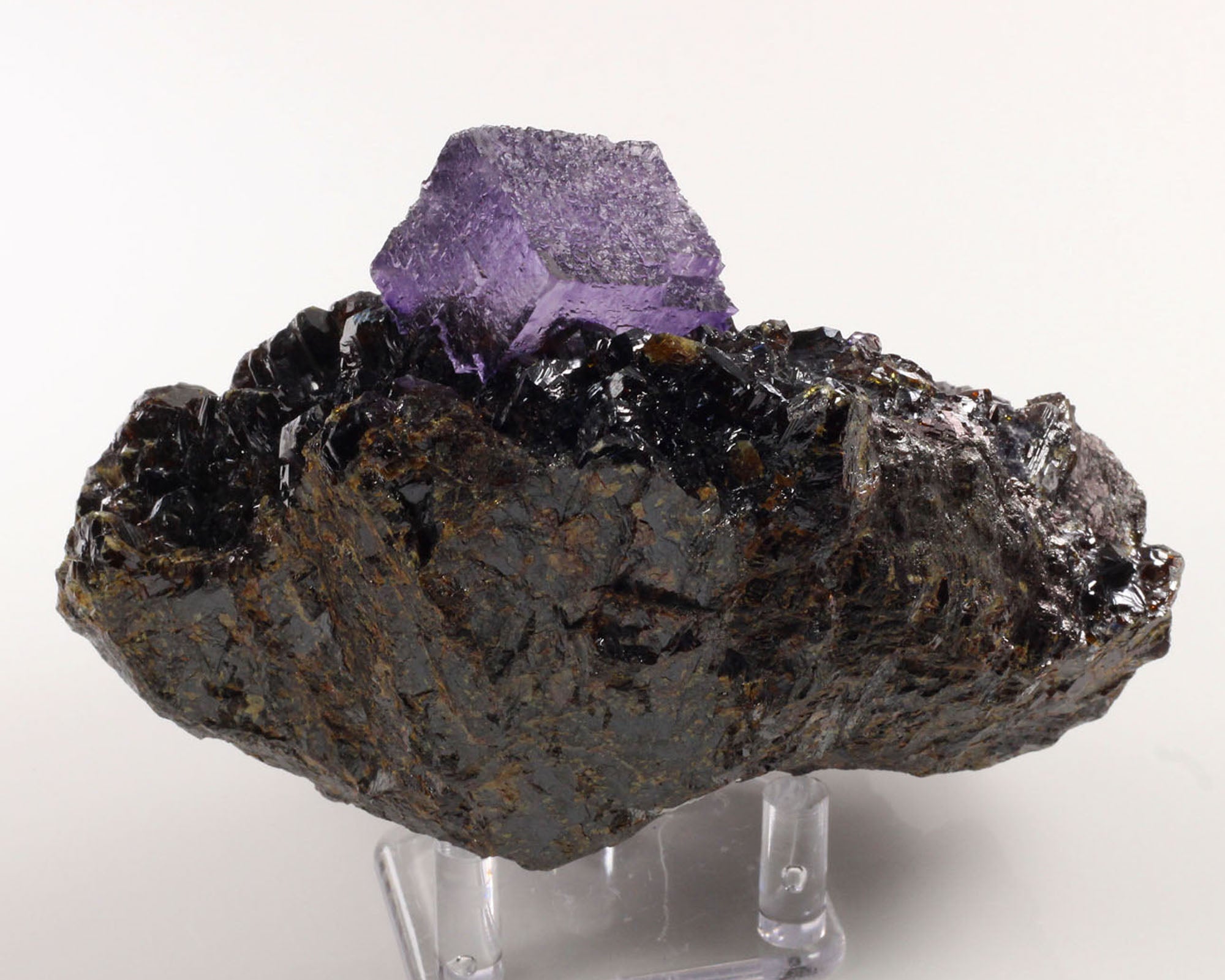 Fluorite on Sphalerite