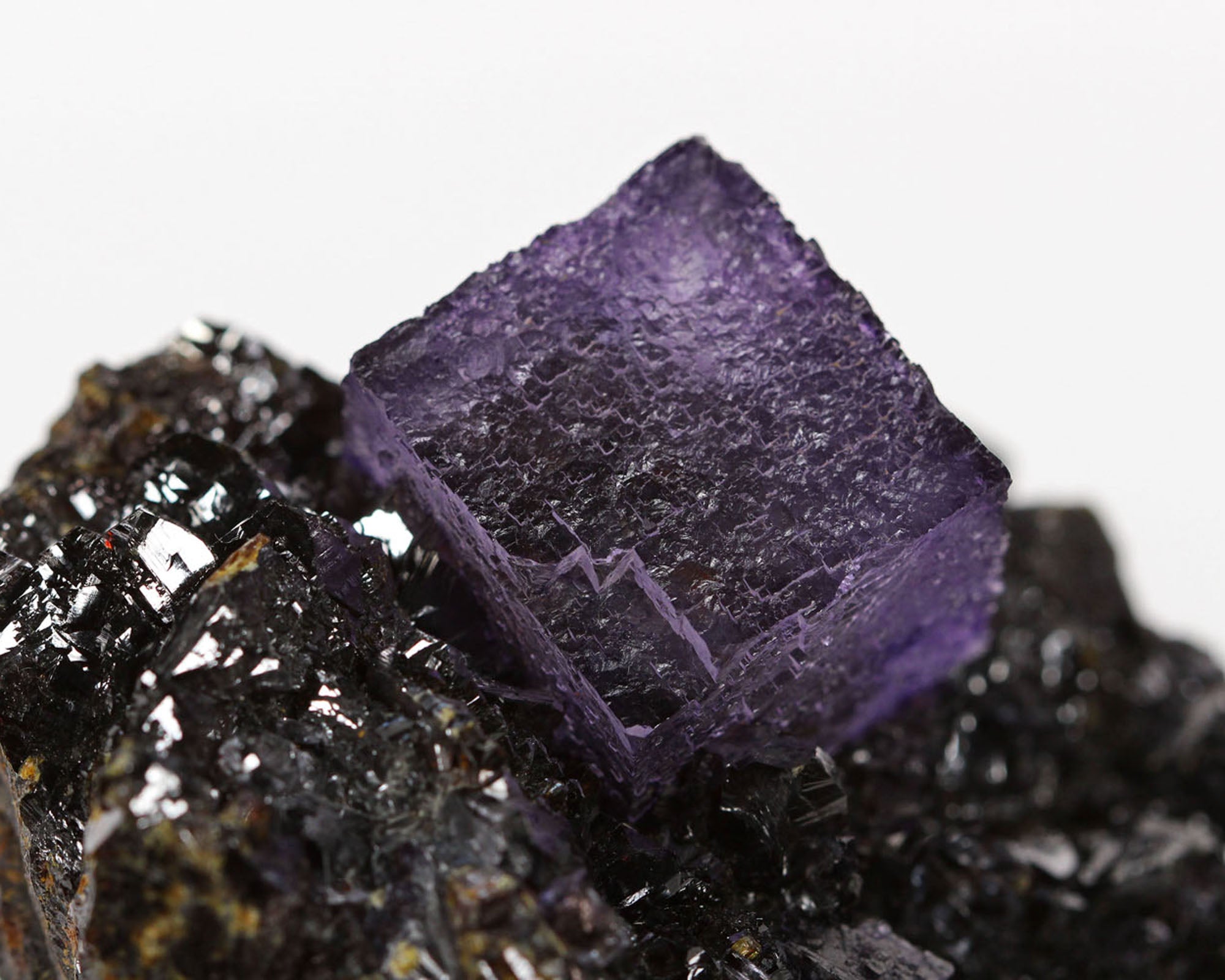 Fluorite on Sphalerite