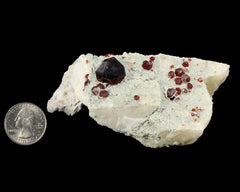 Garnet, Spessartine on Albite