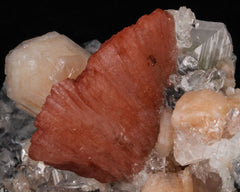 Heulandite with Stilbite, Apophyllite