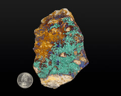 Malachite with Azurite