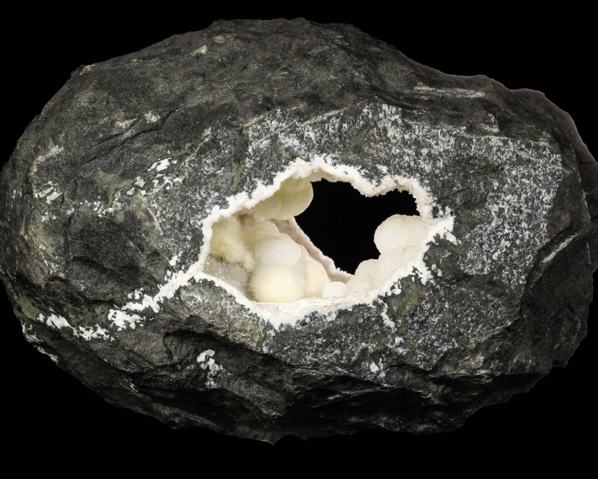 Okenite and Gyrolite Geode