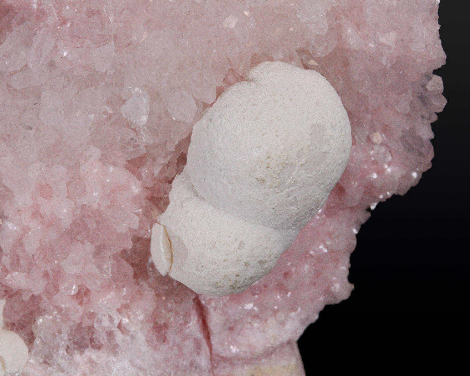 Rhodochrosite with Quartz, Calcite